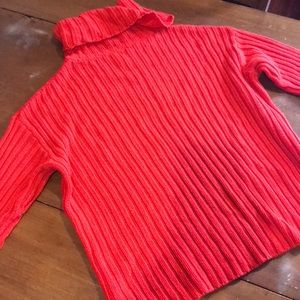 Red H&M turtleneck